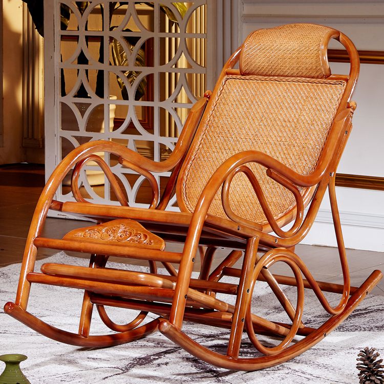 Silla mecedora tradicional mimbre sólido sólido colrillo de fallecimiento