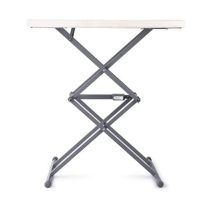 Curved Contemporary Writing Desk Plastic Adjustable Folding Desk,25.2"L x 17.7"W Clearhalo 'furn' 'furn_office_desk' 'Furniture' 'furniture_office_desk' 'Office Desks' 'Office Furniture' 'office_desk' 1200x1200_72eab674-1efb-40c5-9914-1d5f40c10dcb