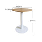White Modern Style Round Table in Metal Milk Tea Shop Bar Table Clearhalo 'Bar Furniture' 'Bar Tables' 'bar_tables' 'furn' 'furn_bar_tables' 'Furniture' 'furniture_bar_tables' 'Kitchen & Dining Furniture' 1200x1200_72eb3a38-4a3f-4a64-82b5-a91a1a455f24