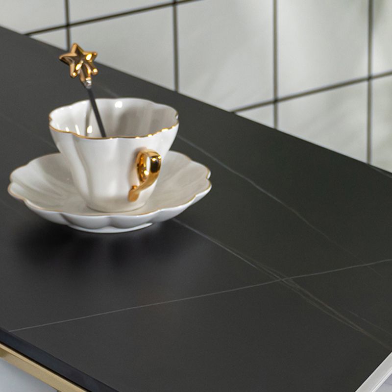 Base en métal de table de barre de rectangle en pierre avec des tiroirs pour le salon