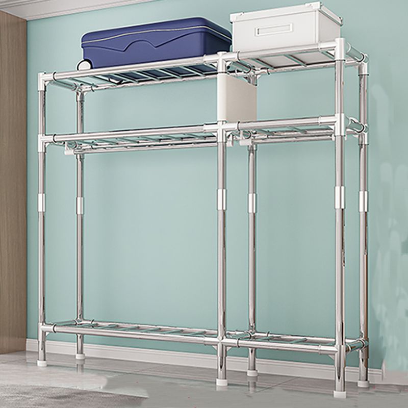 Armario de marco de acero inoxidable Armario moderno de vestuario de la casa