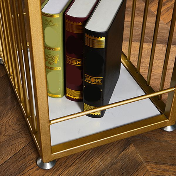 Stone Bar Dining Table Glam Rectangle Bar Table with Double Pedestal for Dessert Shop Clearhalo 'Bar Furniture' 'Bar Tables' 'bar_tables' 'furn' 'furn_bar_tables' 'Furniture' 'furniture_bar_tables' 'Kitchen & Dining Furniture' 1200x1200_72ec26b4-dfae-45d1-a3ed-1e84af81b193