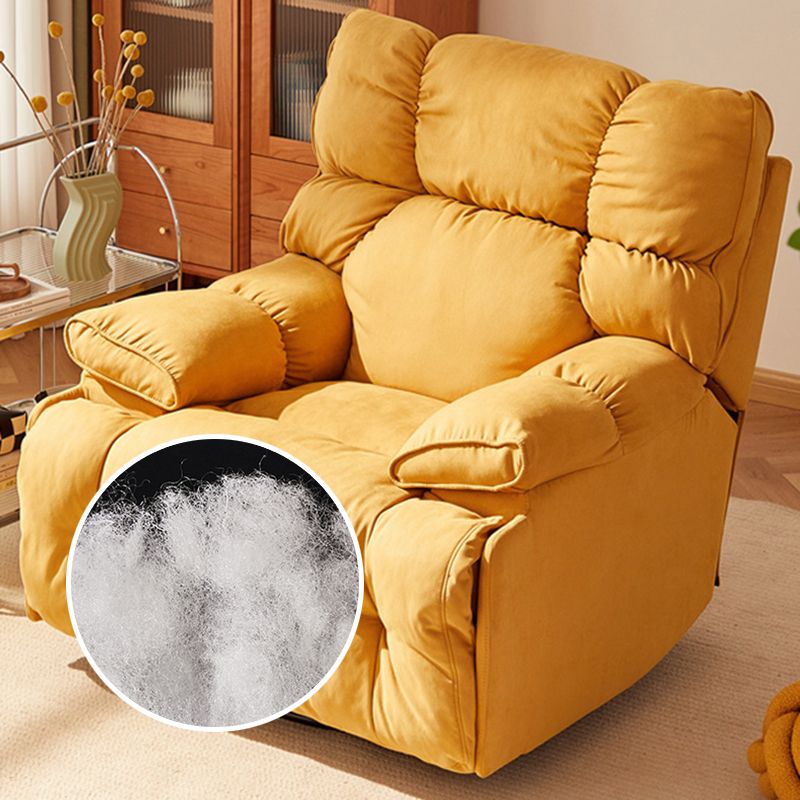 Microsuede Recliner Single Manual Reclining Chair with Swivel Glider Base Clearhalo 'Chairs & Seating' 'furn' 'furn_recliners' 'Furniture' 'Living Room Furniture' 'Recliners' 1200x1200_72ece833-7481-4c5c-aea0-329863b1b090
