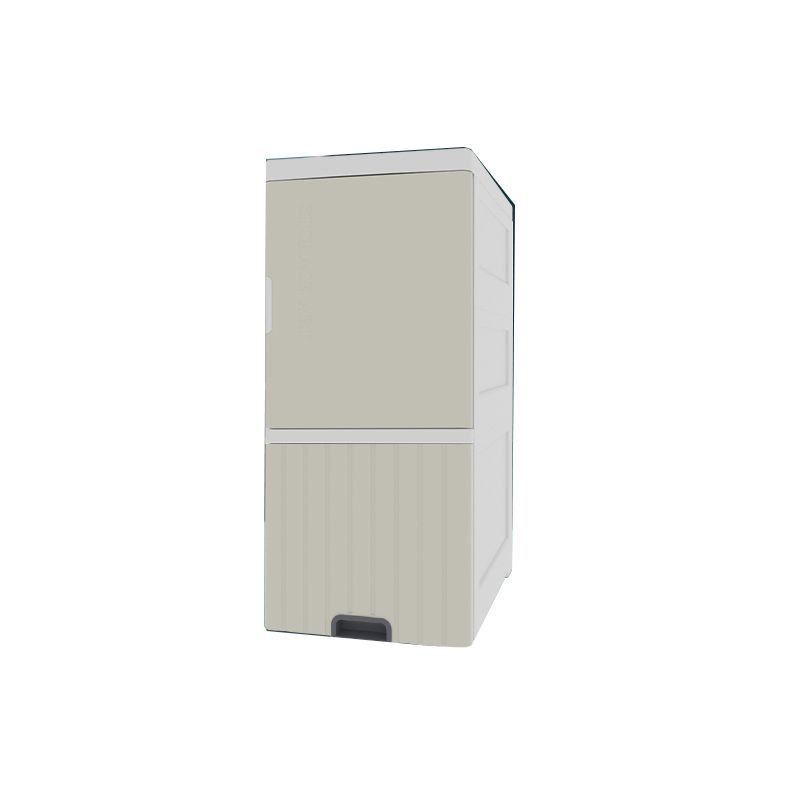 1/2-Tür-Nachttisch in Weiß/Grau/Beige 11,81 "W x 15,75" D am Nachtschrank mit Rollen