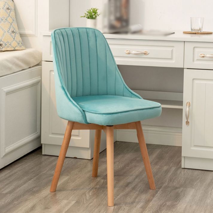 Modern Wooden Chairs Upholstered Solid Back Armless Chair for Home Use Clearhalo ' kitchen&dining_furn' 'Dining Chairs' 'Dining Tables & Seating' 'dining_chair' 'Furniture' 'furniture_dining_chair' 'Kitchen & Dining Furniture' 'kitchen' 1200x1200_72ee7a3f-b6d2-43de-aa92-4f9beb915f06