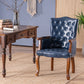 Wood French Country Dining Arm Chair with Color Cushion Parsons Chair for Home Clearhalo ' kitchen&dining_furn' 'Dining Chairs' 'Dining Tables & Seating' 'dining_chair' 'furn' 'furn_dining_chair' 'Furniture' 'furniture_dining_chair' 'Kitchen & Dining Furniture' 'kitchen' 1200x1200_72eeb959-f693-42a8-a69e-1d1143846a8b