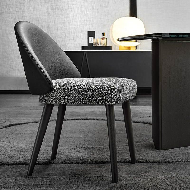 Gestoffeerde eetkamerstoelen eigentijdse keuken eetstoelen met houten benen