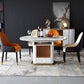 Round Pedestal Dinette Table Traditional Luxury Dining Room Table with Draswer Clearhalo ' dining_table' 'Dining Tables & Seating' 'Dining Tables' 'furn' 'furn_dining_table' 'Furniture' 'furniture_dining_table' 'Kitchen & Dining Furniture' 'kitchen&dining_furn' 'kitchen' 'kitchen_dining_table' 1200x1200_72f27c5b-8d69-459b-9a12-de357b0ead36