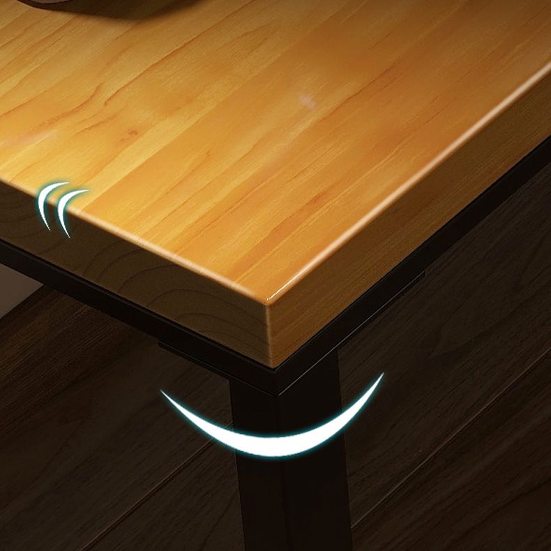 Massief hout rechthoekig schrijfbureau Natuurlijk industrieel gaming -bureau voor thuis