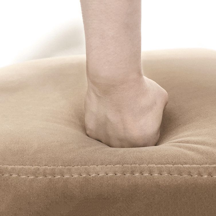 Contemporary Velvet Armless Side Chair Matte Finish Open Back Dining Chair Clearhalo ' kitchen&dining_furn' 'Dining Chairs' 'Dining Tables & Seating' 'dining_chair' 'furn' 'furn_dining_chair' 'Furniture' 'furniture_dining_chair' 'Kitchen & Dining Furniture' 'kitchen' 1200x1200_72f3668c-a571-4262-85f4-46da84b658cb