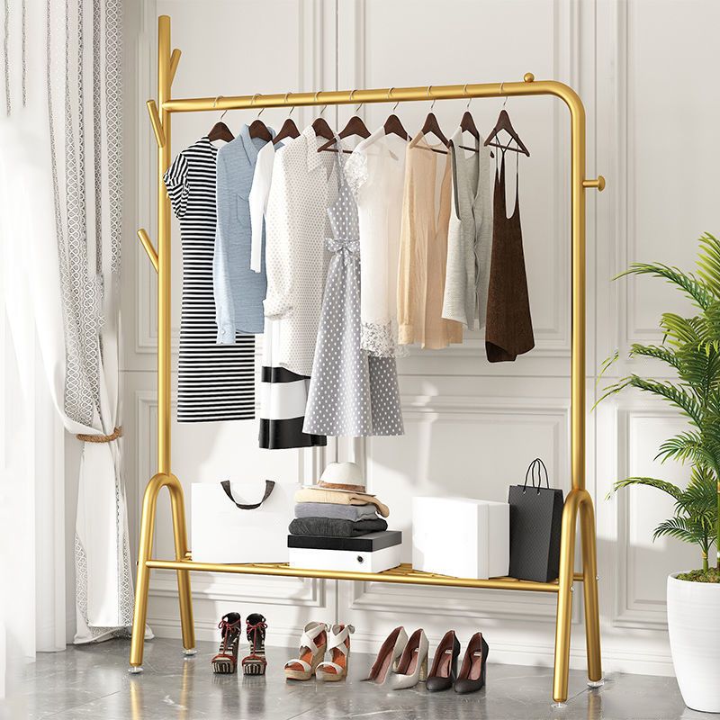 Fancy Hall Tree Hermoso árbol de entrada de metal con estante de almacenamiento de ganchos