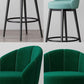 Matte Finish Footrest Upholstered Low Back Stool Scandinavian Velvet Bar Stool Clearhalo 'Bar Furniture' 'Bar Stools' 'bar_stools' 'furn' 'furn_bar_stools' 'furniture_bar_stools' 'Kitchen & Dining Furniture' 'kitchen&dining_furn' 'kitchen' 'kitchen_furn' Furniture' 1200x1200_72f59e7c-8da9-40a1-8d50-d81ee6a35f72