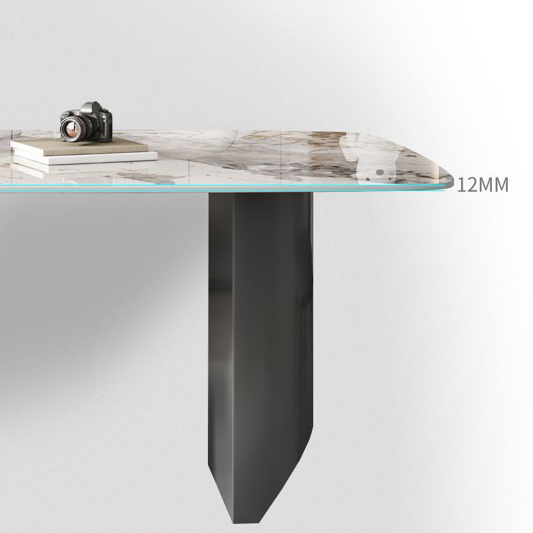 Modern Sintered Stone Dining Set Rectangle 1/2/5/7 Pieces Dining Area Table Set