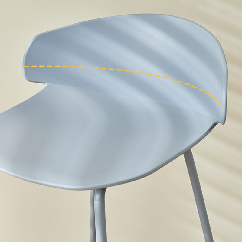 Scandinavian Matte Finish Metal Bar Stool Milk Tea Shop Footrest Stool Clearhalo 'Bar Furniture' 'Bar Stools' 'bar_stools' 'furn' 'furn_bar_stools' 'Furniture' 'furniture_bar_stools' 'Kitchen & Dining Furniture' 1200x1200_72f75172-d9f7-425b-84af-774a79977d0e
