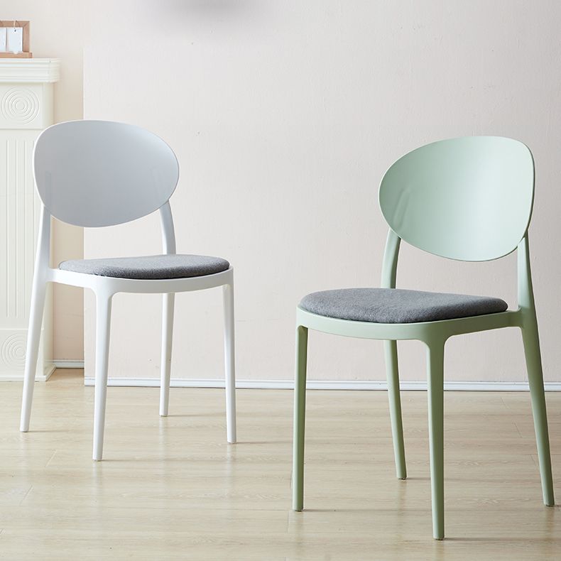 Contemporary Plastic Side Chair Open Back Kitchen Dining Room Chair Clearhalo 'Dining Chairs' 'Dining Tables & Seating' 'dining_chair' 'furn' 'furn_dining_chair' 'Furniture' 'furniture_dining_chair' 'Kitchen & Dining Furniture' 1200x1200_72f80741-bbcd-4559-85dc-ac3210d58117