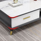 Gorgeous TV Stand Console With Record Storage , Glass and Wood TV Stand in Grey / White Clearhalo 'furn' 'furn_tv_stands_entertainment_centers' 'Furniture' 'Living Room Furniture' 'TV Stands & Entertainment Centers' 'TV Stands & Media Storage Furniture' 'tv_stands_entertainment_centers' 1200x1200_72f86938-554e-4140-9eaf-1fe801bf8e23