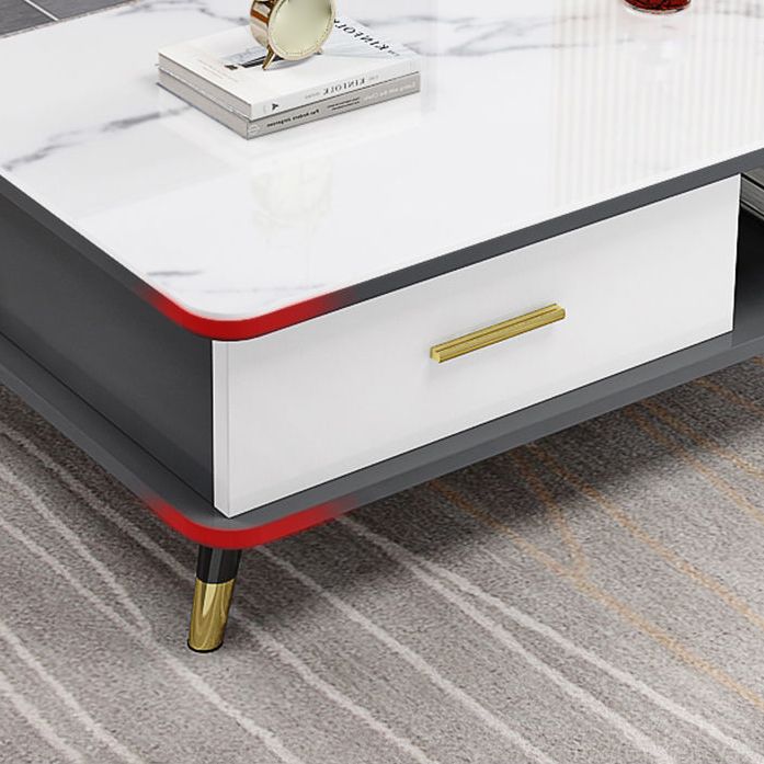 Gorgeous TV Stand Console With Record Storage , Glass and Wood TV Stand in Grey / White Clearhalo 'furn' 'furn_tv_stands_entertainment_centers' 'Furniture' 'Living Room Furniture' 'TV Stands & Entertainment Centers' 'TV Stands & Media Storage Furniture' 'tv_stands_entertainment_centers' 1200x1200_72f86938-554e-4140-9eaf-1fe801bf8e23