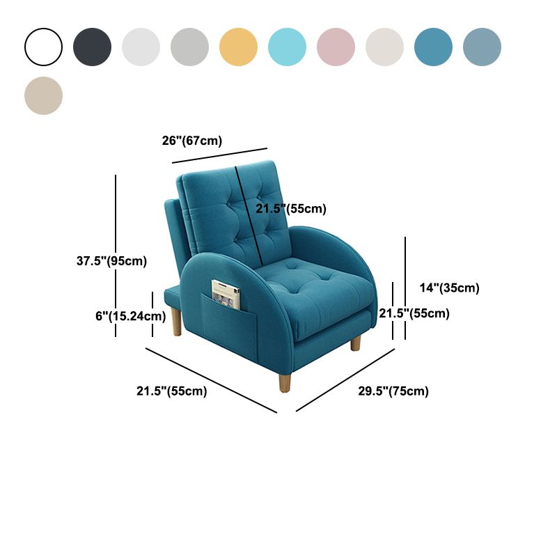 Modern Accent Chair Fabric/PU Chair With Tufted Back with 4 Legs Base Clearhalo 'Accent Chairs' 'accent_chairs' 'Chairs & Seating' 'furn' 'furn_accent_chairs' 'Furniture' 'Living Room Furniture' 1200x1200_72f92d0a-59d2-435d-bdf0-0b3aa50dc507