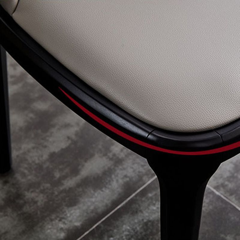 Modern Style Wood Side Dining Chairs Solid Leather Back Chair for Kitchen Clearhalo ' kitchen&dining_furn' 'Dining Chairs' 'Dining Tables & Seating' 'dining_chair' 'Furniture' 'furniture_dining_chair' 'Kitchen & Dining Furniture' 'kitchen' 1200x1200_72fa27c7-28ba-4a40-9218-8888160174bf