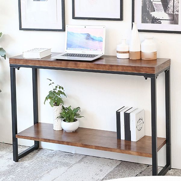 Tavolo di accento per console di finitura antica di divano console moderna di metà secolo