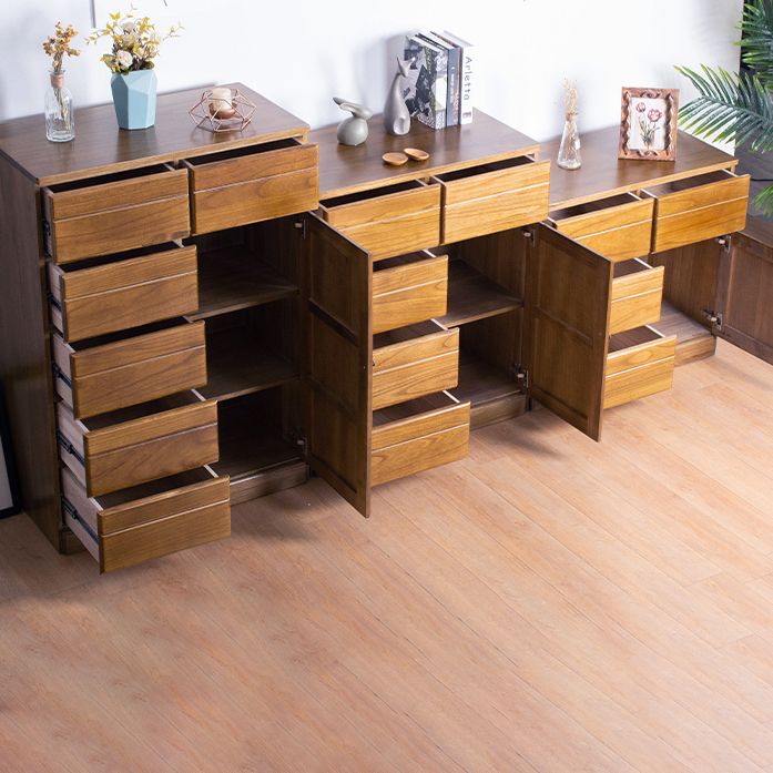 Cassettiera portaoggetti moderna in legno massello Cassettiera portaoggetti orizzontale