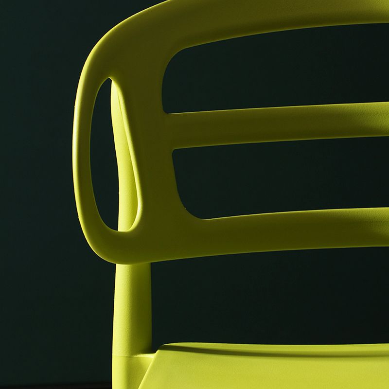 Scandinavian Arm Dining Chairs Plastic Low Back Dining Side Chair for Home Clearhalo 'Dining Chairs' 'Dining Tables & Seating' 'dining_chair' 'furn' 'furn_dining_chair' 'Furniture' 'Kitchen & Dining Furniture' 1200x1200_72fe87cb-77d9-48c3-a2ff-acb8cb6a68a6