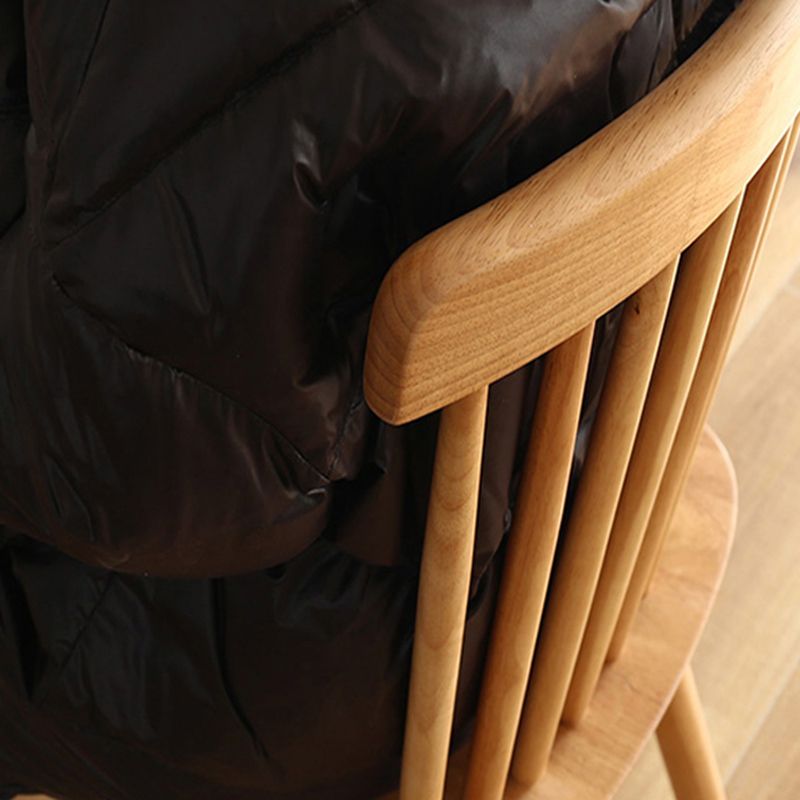 Contemporary Rubberwood Windsor Back Side Chair Natural Wood Dining Chair (Set of 2) Clearhalo ' kitchen&dining_furn' 'Dining Chairs' 'Dining Tables & Seating' 'dining_chair' 'furn' 'furn_dining_chair' 'Furniture' 'furniture_dining_chair' 'Kitchen & Dining Furniture' 'kitchen' 1200x1200_73011878-686d-44d3-80e3-bd7b6ce567fe