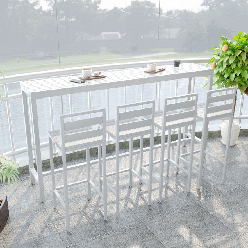 Cafe Footrest Bar Height Table Modern Wood Fixed Table Bistro Bar Table Clearhalo 'Bar Furniture' 'Bar Tables' 'bar_tables' 'furn' 'furn_bar_tables' 'Furniture' 'furniture_bar_tables' 'Kitchen & Dining Furniture' 'kitchen&dining_furn' 'kitchen' 1200x1200_730664ab-48cd-4e25-a5f7-cb3bfede08e2