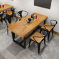 Industrial Rectangle Dining Room Table Solid Wood Table with Trestle Base Clearhalo ' dining_table' 'Dining Tables & Seating' 'Dining Tables' 'furn' 'furn_dining_table' 'Furniture' 'furniture_dining_table' 'Kitchen & Dining Furniture' 'kitchen&dining_furn' 'kitchen' 'kitchen_dining_table' 1200x1200_73095abe-50dc-448c-80ee-8795fe9ea9c1