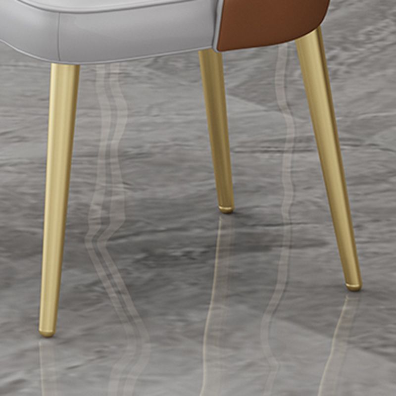 Nordic Metal Dining Room Armless Chairs Upholstered Linen Fabric Chairs for Restaurant Clearhalo ' kitchen&dining_furn' 'Dining Chairs' 'Dining Tables & Seating' 'dining_chair' 'furn' 'furn_dining_chair' 'Furniture' 'furniture_dining_chair' 'Kitchen & Dining Furniture' 'kitchen' 1200x1200_730a9f7d-ee20-4ee1-8277-66a5d33571da