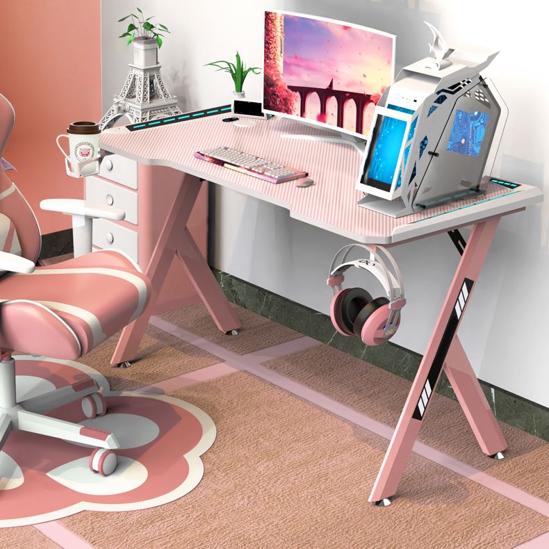 Escritorio de juego de forma gratuita contemporánea escritorio de madera fabricado para la oficina