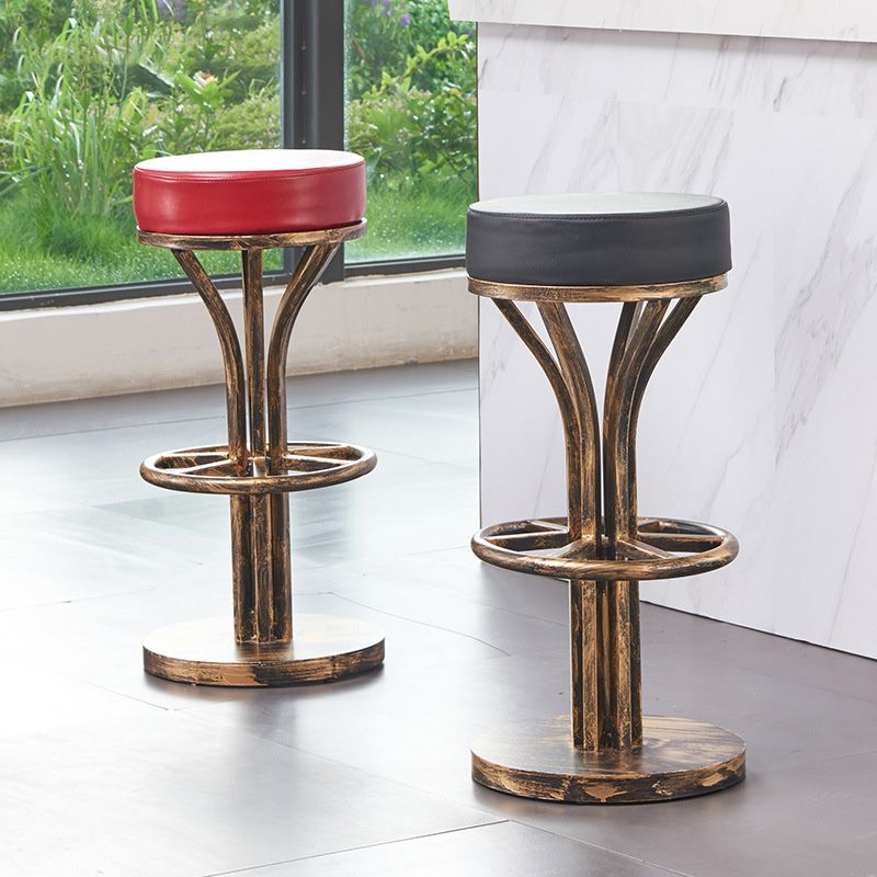 Contemporary Stainless Steel Counter Height Stools Backless Stool Clearhalo 'Bar Furniture' 'Bar Stools' 'bar_stools' 'furn' 'furn_bar_stools' 'Furniture' 'Kitchen & Dining Furniture' 1200x1200_730bb495-c554-4720-b4cf-68ee95b87e3c