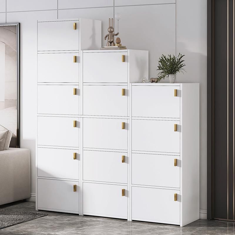 Modern Rectangle Chest White Wood Storage Cabinet with Drawer Clearhalo 'Cabinets & Chests' 'cabinets_chests' 'furn' 'furn_cabinets_chests' 'Furniture' 'Living Room Furniture' 1200x1200_730c1351-8448-4b23-a911-5267234988d7