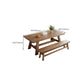 Simplicity Style Dinette Table Solid Wood Rectangle Dinner Table in Brown