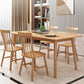Contemporary 1/2/5/7 Pieces Furniture Rectangle Solid Wood Dining Table Set in Natural Clearhalo 'Dining Room Sets' 'Dining Tables & Seating' 'dining_room_set' 'furn' 'furn_dining_room_set' 'Furniture' 'Kitchen & Dining Furniture' 1200x1200_730c9564-e7f3-402b-8a1e-4c8a926a9227