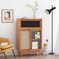 Scheda laterale in legno con porta moderna minimalista marrone buffet sideboard