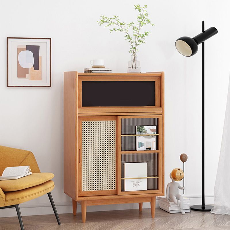 Scheda laterale in legno con porta moderna minimalista marrone buffet sideboard