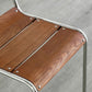 Contemporary Beech Solid Wood Armless Bar Stool with Footrest