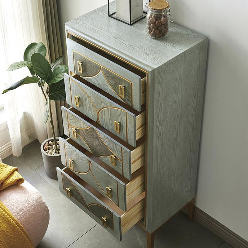 Classic Glam Lingerie Chest Wood Storage Chest with Drawers for Bedroom