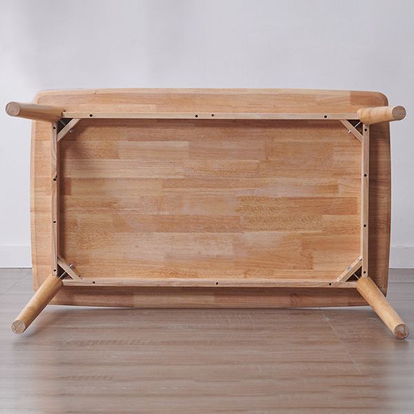 Rectangular Modern Style Solid Wood Table 4 Legs Dining Table for Home Clearhalo ' dining_table' 'Dining Tables & Seating' 'Dining Tables' 'furn' 'furn_dining_table' 'Furniture' 'furniture_dining_table' 'Kitchen & Dining Furniture' 'kitchen&dining_furn' 'kitchen' 'kitchen_dining_table' 1200x1200_7310d18f-16b0-43fd-b126-bf32c4c75313