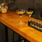 Pine Wood Bar Table Industrial Bar Table with Trestle Base in Black Clearhalo 'Bar Furniture' 'Bar Tables' 'bar_tables' 'furn' 'furn_bar_tables' 'Furniture' 'furniture_bar_tables' 'Kitchen & Dining Furniture' 1200x1200_7310e2de-5792-4125-8473-660e4158e215