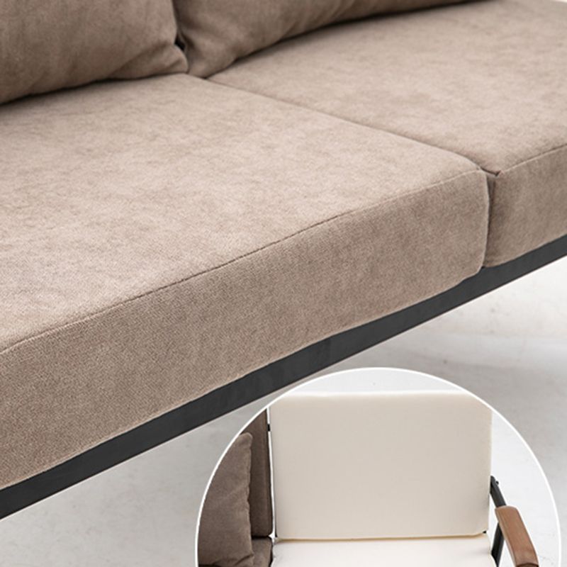 アパート用の枕トップアームを備えた1/2シーターソファ29.53 "