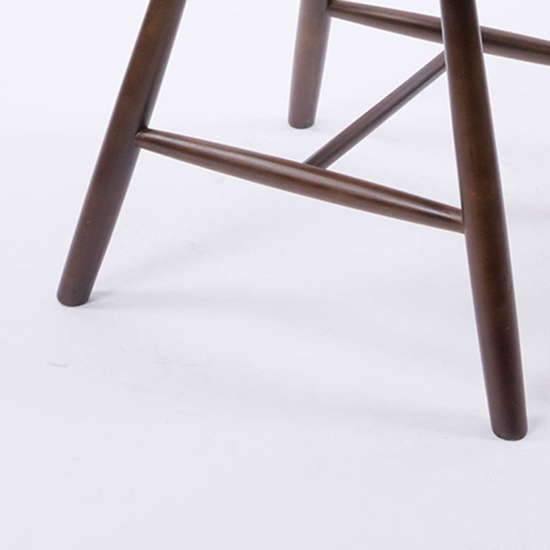 Contemporary Solid Wood Armless Chair Windsor Side Chair for Dining Room