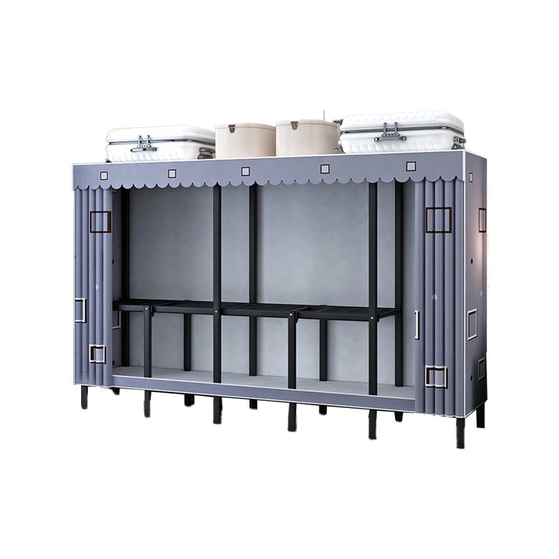 Zeitgenössische Garderobe Armoire mit Regalen Stahlgarderobe Schrank