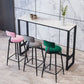 Industrial Armless Backrest Counter Stool Iron Cafe Bar Stool with Velvet Cushion Clearhalo 'Bar Furniture' 'Bar Stools' 'bar_stools' 'furn' 'furn_bar_stools' 'Furniture' 'furniture_bar_stools' 'Kitchen & Dining Furniture' 1200x1200_7314c177-d9bc-48d3-aba4-38fe98d202b1