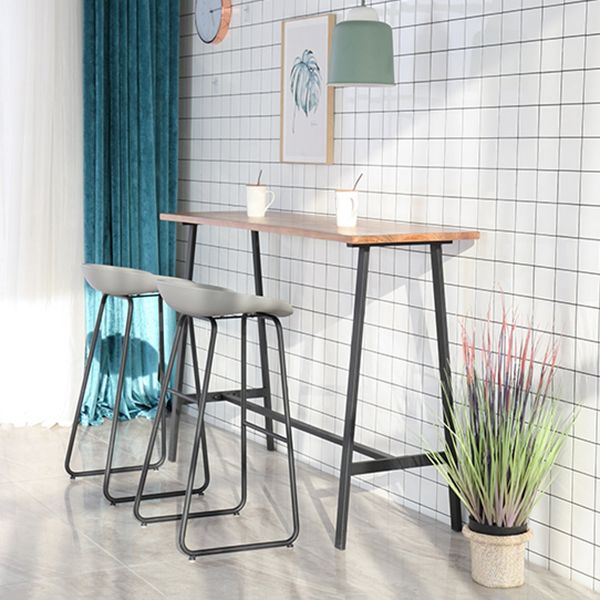 Juego de mesa de bar Glam para interiores, juego de mostrador con caballete de madera maciza de 1/2/3/5 piezas en color natural