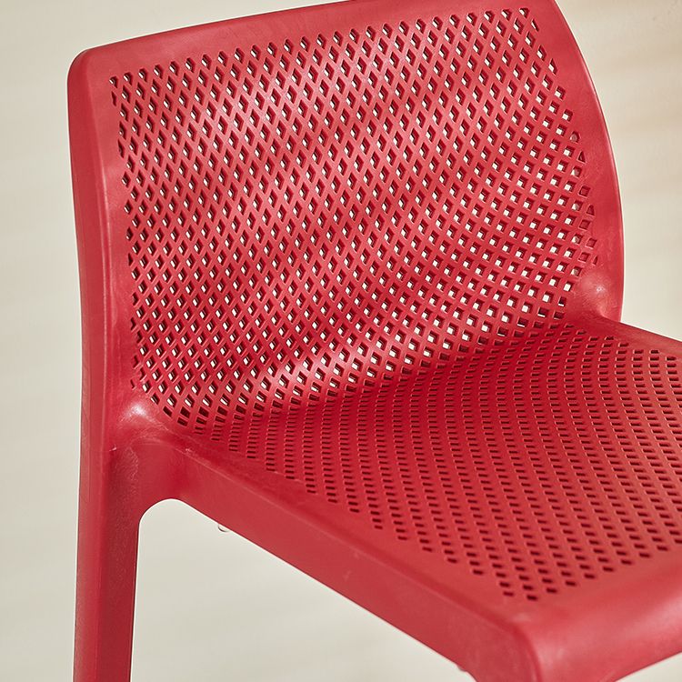 Backorst moderno sgabello da bar in plastica da bar scavato in plastica con 4 gambe