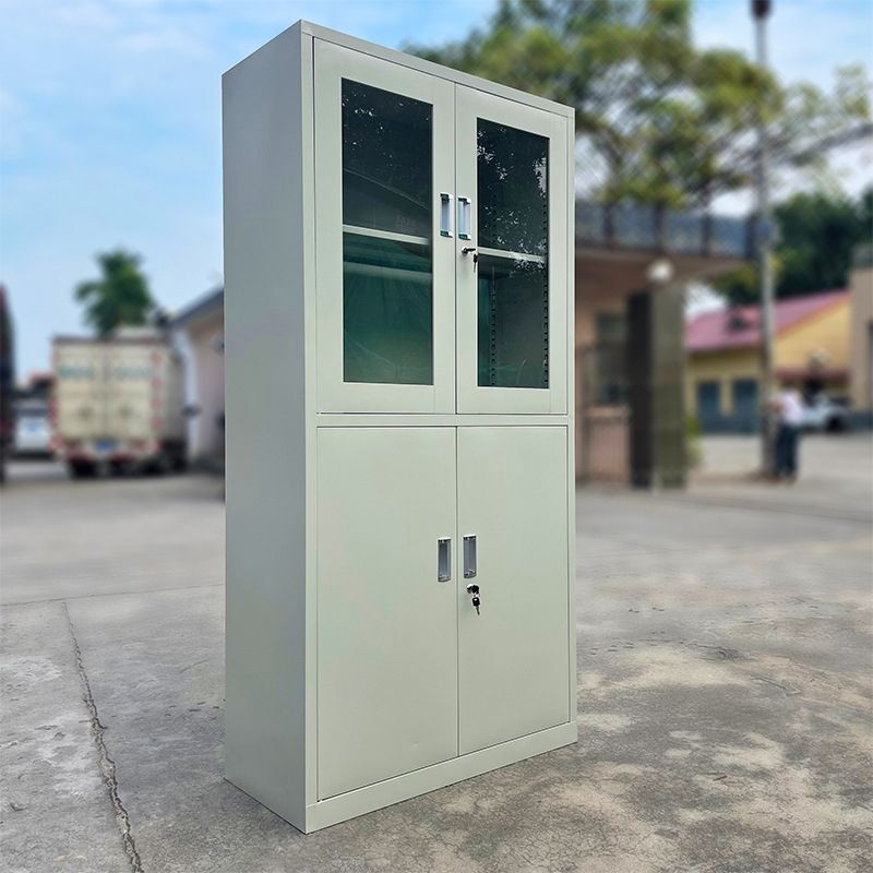 Archivo moderno de archivos de bloqueo de metal con estantes de almacenamiento