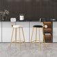 Nordic Style Bar-stool Round Counter Bar Stool with Metal Legs for Kitchen Clearhalo 'Bar Furniture' 'Bar Stools' 'bar_stools' 'furn' 'furn_bar_stools' 'Furniture' 'Kitchen & Dining Furniture' 1200x1200_7318a166-049e-4322-8fc7-161052509700