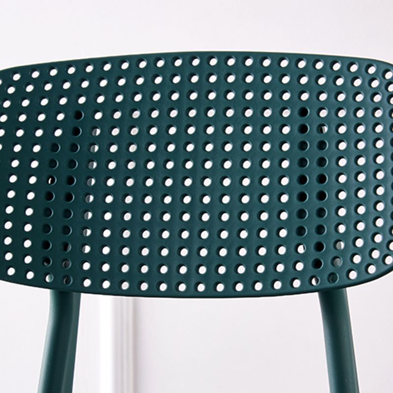 Scandinavian Armless Dining Chairs Plastic Open Back Side Chair (Set of 4) Clearhalo ' kitchen&dining_furn' 'Dining Chairs' 'Dining Tables & Seating' 'dining_chair' 'furn' 'furn_dining_chair' 'Furniture' 'furniture_dining_chair' 'Kitchen & Dining Furniture' 'kitchen' 1200x1200_7318b4b1-02f6-420a-9eb5-a00c0912d2d0